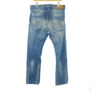 DIESEL KROOLEY ダメージ加工ストレートデニムパンツ W31 L32 インディゴ