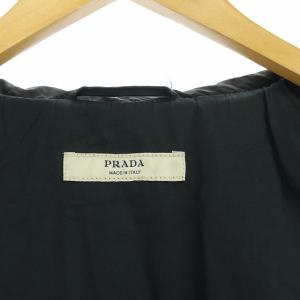 PRADA 中綿ジャケット  ジップアップ スタンドカラー  ナイロン 46  ブラック