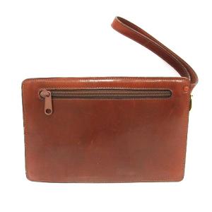 BALLY レザークラッチバッグ ブラウン