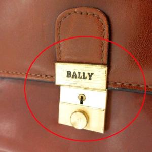 BALLY レザークラッチバッグ ブラウン