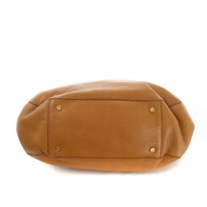 TORY BURCH アマンダ レザーハンドバッグ ブラウン