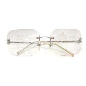 CHANEL サングラス グラデーション ココマーク ラインストーン シルバー 4017-D 6217 120