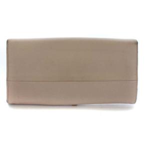 Chloe INDY 長財布 ロゴプレート レザー ピンクベージュ