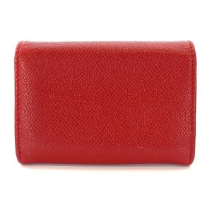 BVLGARI サークルロゴ レザーパスケース レッド