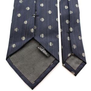 YVES SAINT LAURENT YSL ドット総柄ネクタイ ネイビー