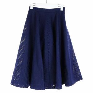 Diagram GRACE CONTINENTAL フレアスカート メッシュ 36 S ネイビー