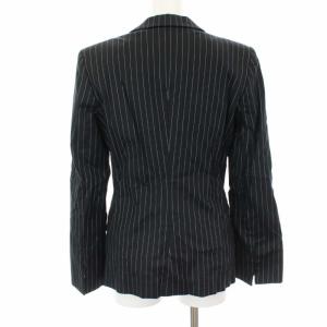 ARMANI COLLEZIONI セットアップ スーツ ジャケット パンツ ストライプ シングル 38 ネイビー