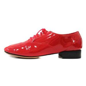 Repetto ジジ VX377V ZIZI パテントレザーレースアップシューズ 37 レッド