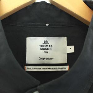 Graphpaper THOMAS MASON 20AW Oversized B.D. shirt シャツ F ブラック