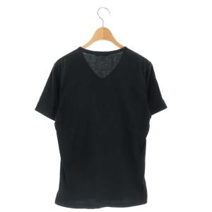 BURBERRY BLACK LABEL ホース刺繍VネックTシャツ 2 ブラック