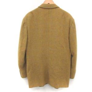 Christian Dior ヴィンテージ テーラードジャケット チェック カシミヤ混 シングル 2B 総裏地 52 ブラウン