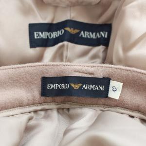 EMPORIO ARMANI スーツ セットアップ 上下 テーラードジャケット 総裏地 ラップスカート ひざ丈 42 ピンク