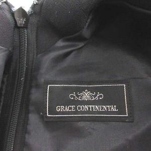 GRACE CONTINENTAL 半袖レースワンピース 36 ブラック