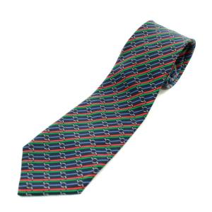  ネクタイ フランス製 ストライプ シルク ネイビー グリーン レッド