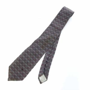 CELINE ネクタイ レギュラータイ 総柄 パープル