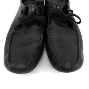 LOUIS VUITTON ドライビングシューズ レザー 5.5 ブラック