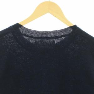 MHL. ニット セーター クルーネック ウール M ネイビー