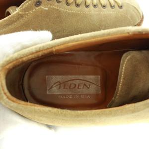 Alden スエード シューズ 旧ロゴ USA製 7.5D  ベージュ