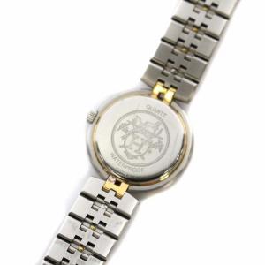 HERMES Profile D プロフィールデイト 腕時計 コンビ Hブレスシルバー ゴールド