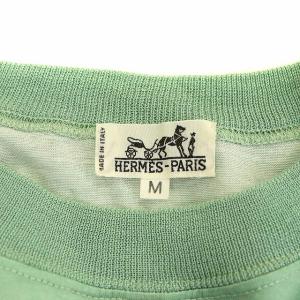 HERMES LES TUILERIES チュイルリー公園半袖Tシャツ M ライトグリーン