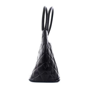 CHANEL 復刻 トートバッグ ハンドバッグ キャビアスキン マトラッセ ココマーク 5番台 ブラック