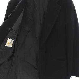 Aquascutum テーラードジャケット ウール 2B ヴィンテージ A-5 M ブラック