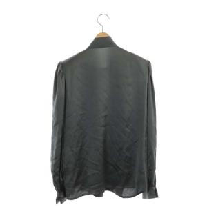 GIVENCHY ヴィンテージ シルクボウタイブラウス 12 グレー