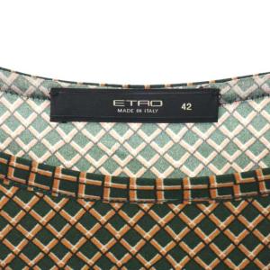ETRO プルオーバーシルクブラウス マルチカラー