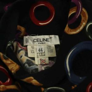 CELINE 総柄ハイネックカットソー   マルチカラー