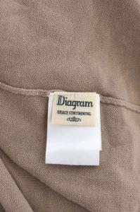 Diagram GRACE CONTINENTAL ニット キャミソールワンピース キャミワンピ ロング 36 ブラウンベージュ