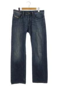 LARKEE レギュラーストレートジーンズ ブルー