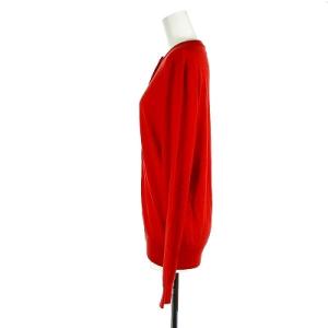 ENFOLD シルククルーネックカーディガン 38 オレンジ