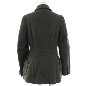 PRADA ショートコート アウター ウール 38 カーキ