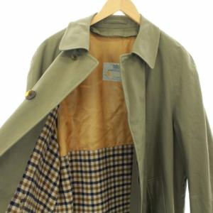 Aquascutum ステンカラーコート バルマカーンコート 英国製 ウール 玉虫色 