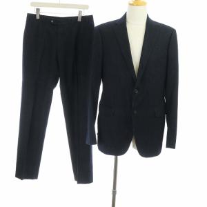 ストライプシングルスーツセットアップ 50R ネイビー