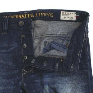DIESEL SAFADO デニムパンツ ストレート ダメージ加工 ペイント加工 W27 L32 インディゴ