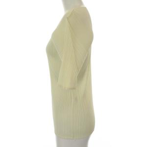 PLEATS PLEASE ISSEY MIYAKE イッセイミヤケ クルーネックプリーツカットソー 3 アイボリー