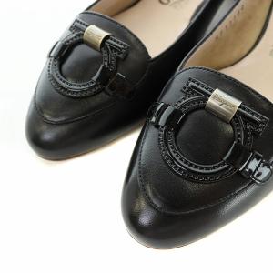 Salvatore Ferragamo ガンチーニ レザーパンプス ブラック