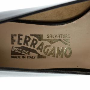Salvatore Ferragamo ガンチーニ レザーパンプス ブラック