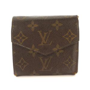 LOUIS VUITTON ポルトモネビエ カルトクレディ モノグラム 三つ折り財布 小銭入れ レザー ブラウン M61660
