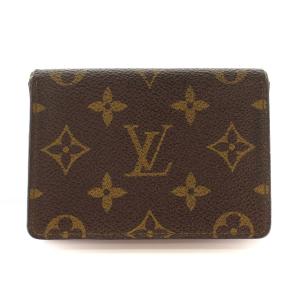 ヴィンテージ ポルト2カルト ヴェルティカル  モノグラムパスケース ブラウン