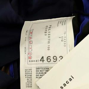 sacai 19AW STRIPE PLEATED MIDI SKIRT プリーツスカート ロング ラップ