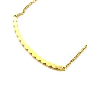 AHKAH ビリーブユーネックレス K18YG ダイヤモンド 0.10ct