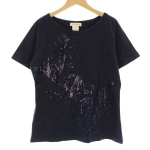 半袖馬車プリントTシャツ ネイビー