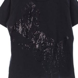 CELINE 半袖馬車プリントTシャツ ネイビー