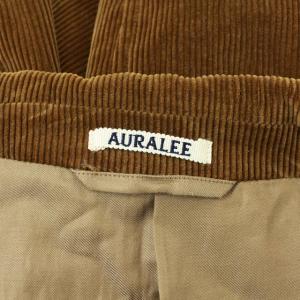 AURALEE 18AW WASHED CORDUROY JACKET テーラードジャケット 5 ブラウン