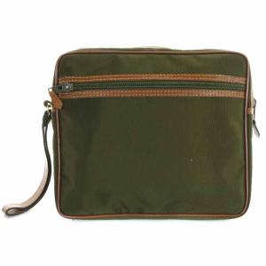dunhill ヴィンテージオールド クラシックセカンドバッグ クラッチバッグ ナイロン レザー カーキ