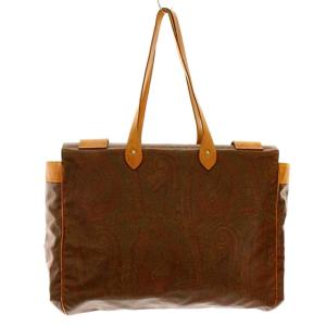 ETRO ペイズリー柄トートバッグ ブラウン