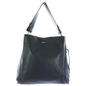 ワンショルダーバッグ レザー ロゴ ブラック