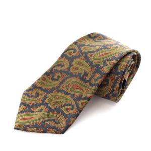 ペイズリー柄シルクネクタイ マルチカラー